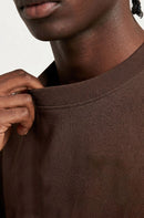 Camiseta Oversized Básica Marrom